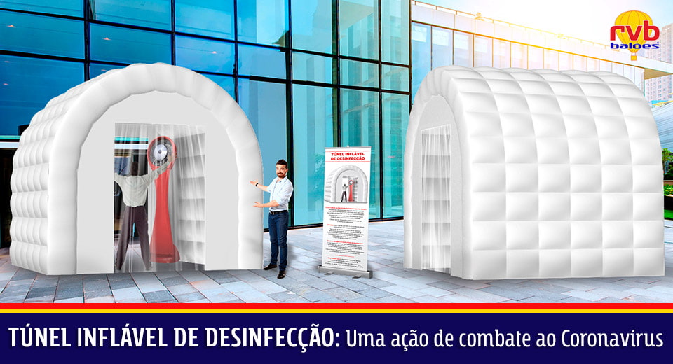 Túnel Inflável de Desinfecção Reforça Ações de Combate ao novo Coronavírus