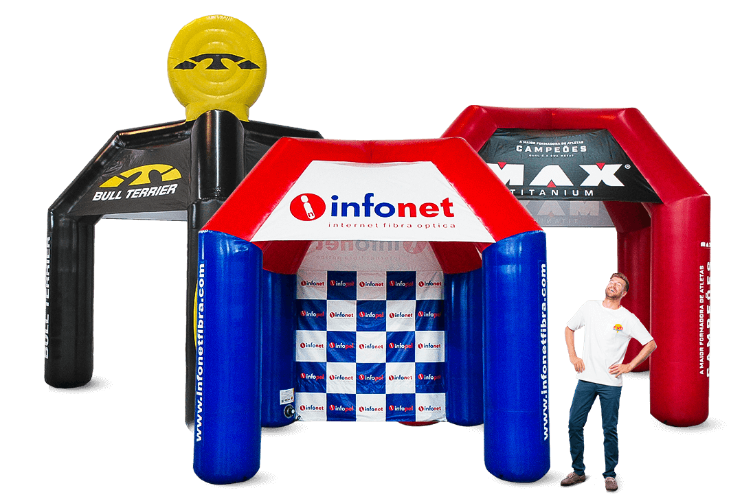 tenda inflaveis personalizadas com a sua marca