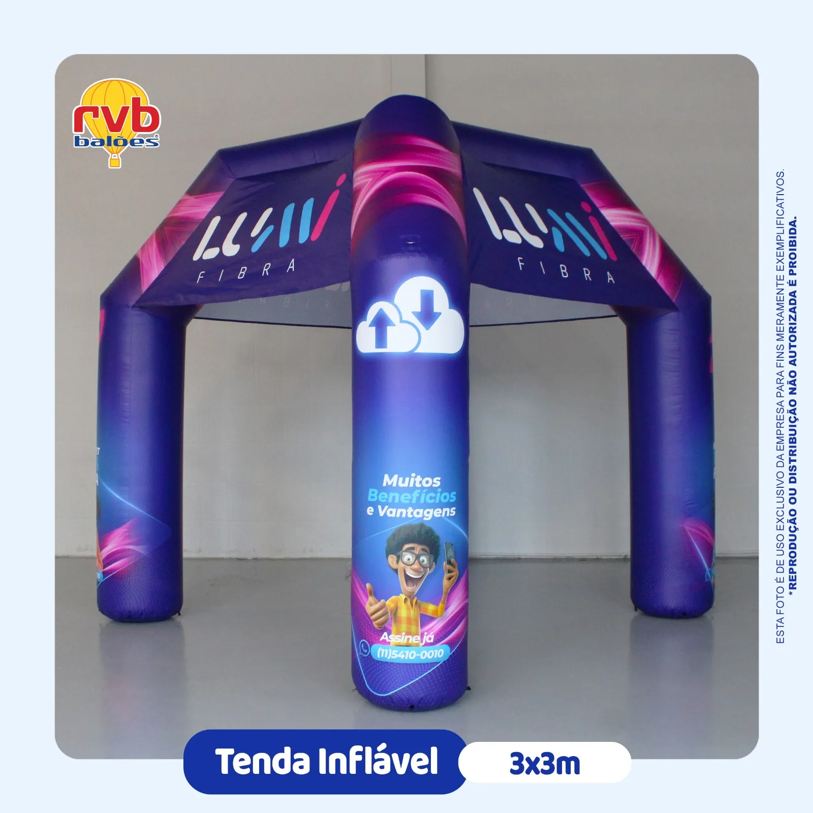 Tenda Inflavel Telecomunicações Fibra