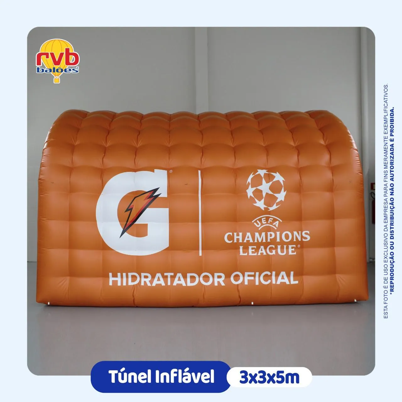 Tunel Inflavel Esportes Gatorade