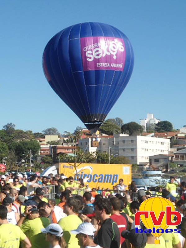 Diferencas entre Balao de Ar Quente e Balao Promocional Guerra dos Sexos