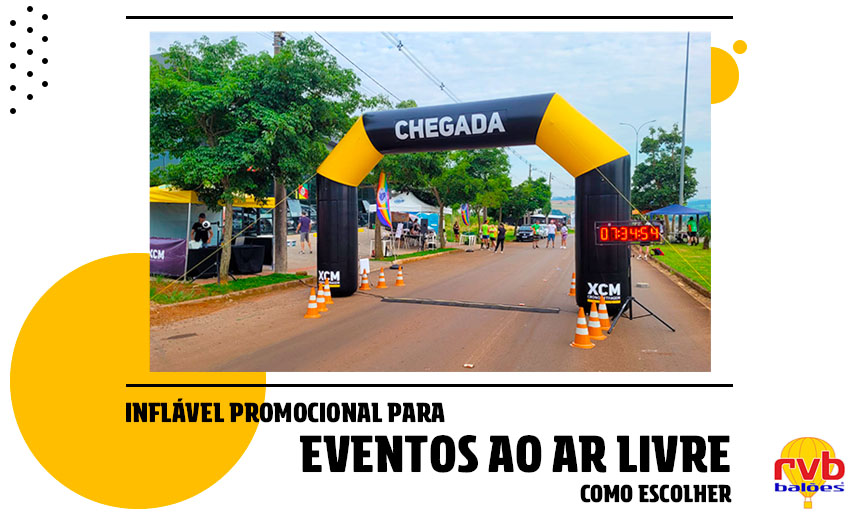 Saiba como escolher o inflável promocional para eventos ao ar livre