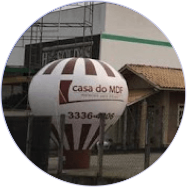 Balão inflável do cliente Casa do MDF Balão inflável do cliente Casa do MDF