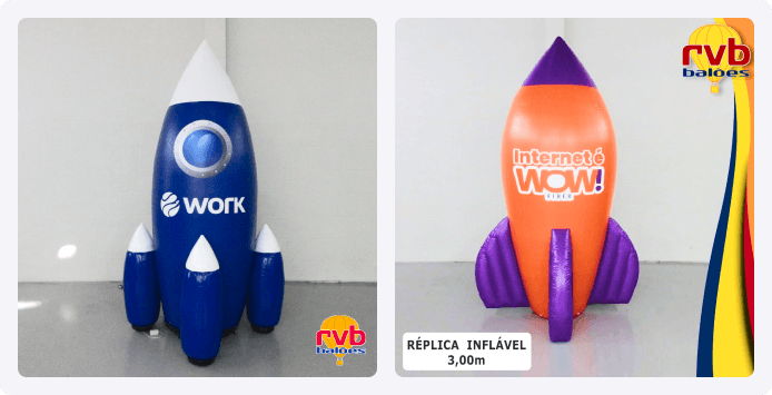 Foguete Inflável para provedor de internet