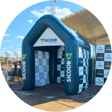 Tenda Inflável Promocional para a Sicoob Credibam Tenda Inflável Promocional para a Sicoob Credibam