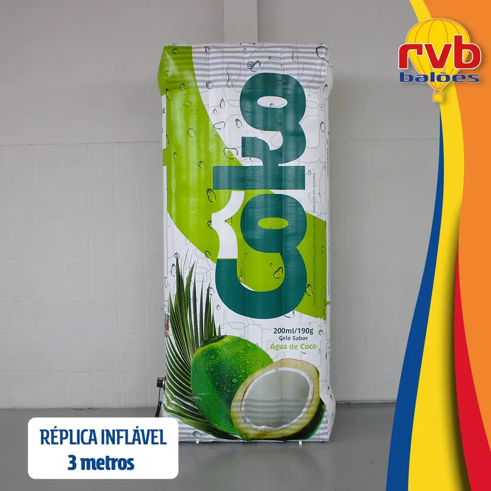 Réplica Inflável Saco de Gelo de Coco