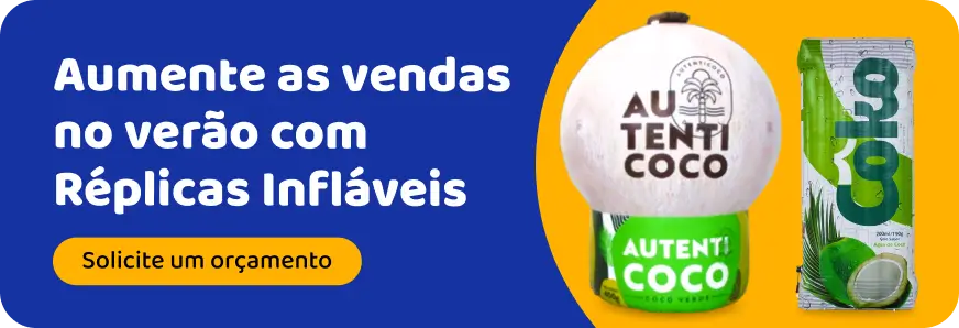 aumentar as vendas no verão com réplicas infláveis personalizadas