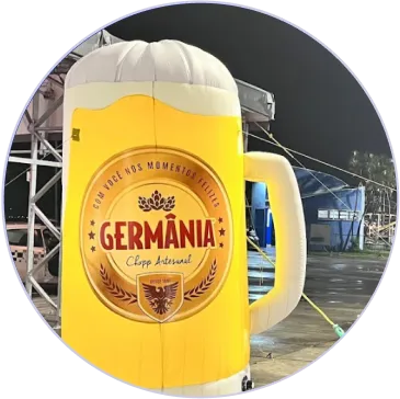Réplica de Caneca de Shopp Inflável Cerveja Germânia Réplica de Caneca de Shopp Inflável Cerveja Germânia