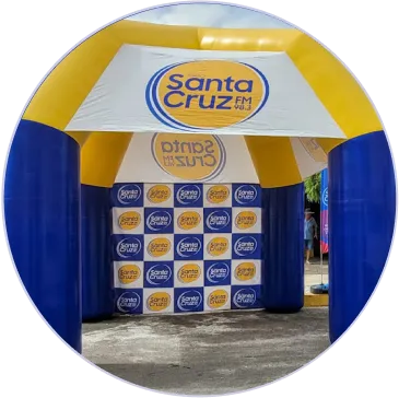 Tenda Inflável Rádio Santa Cruz 98 FM Tenda Inflável Rádio Santa Cruz 98 FM
