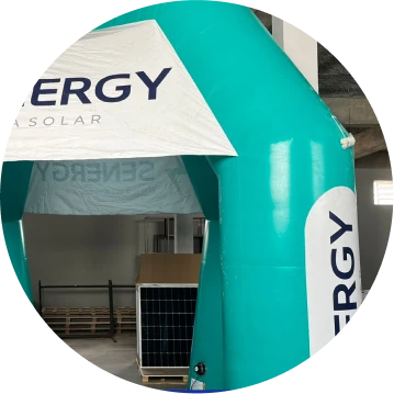 Tenda Inflável Senergy Energia Solar Tenda Inflável Senergy Energia Solar