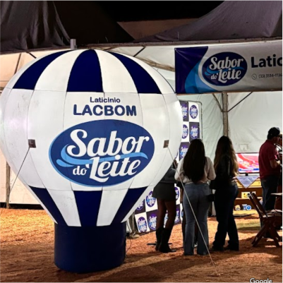 Balão Inflável Personalizado Sabor do Leite Laticinio Lacbom Balão Inflável Personalizado Sabor do Leite Laticinio Lacbom