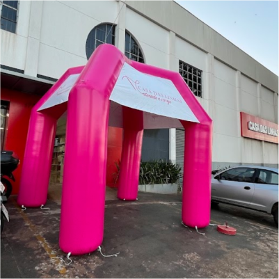 Tenda Inflável Personalizada Casa das Linhas Tenda Inflável Personalizada Casa das Linhas