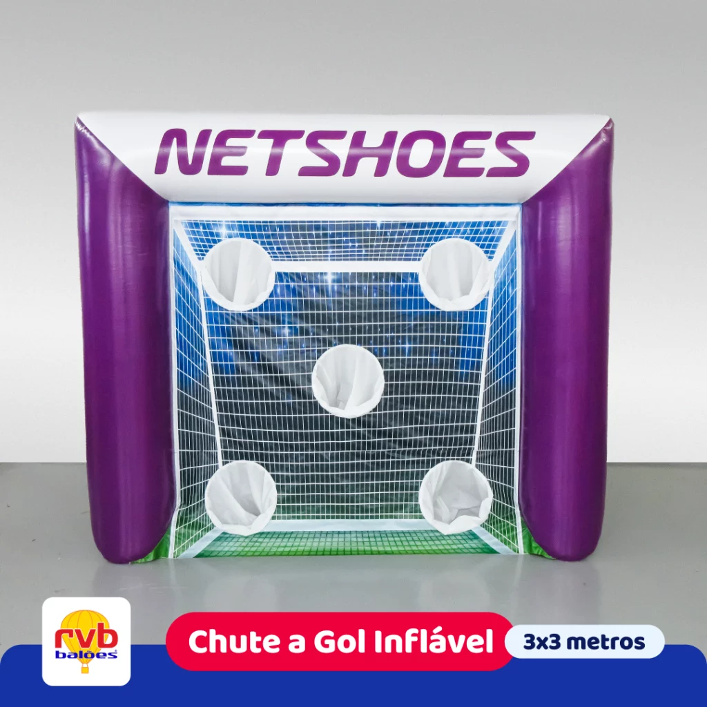 Chute a Gol Inflável Netshoes