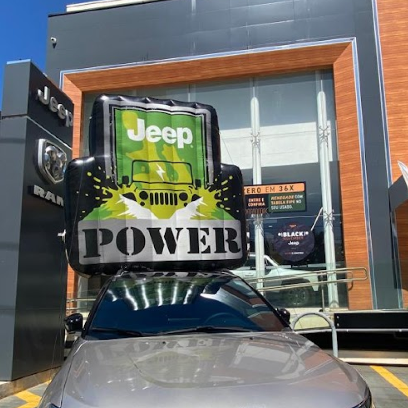 Painel Inflável - Concessionária Jeep - Loja de Veículos