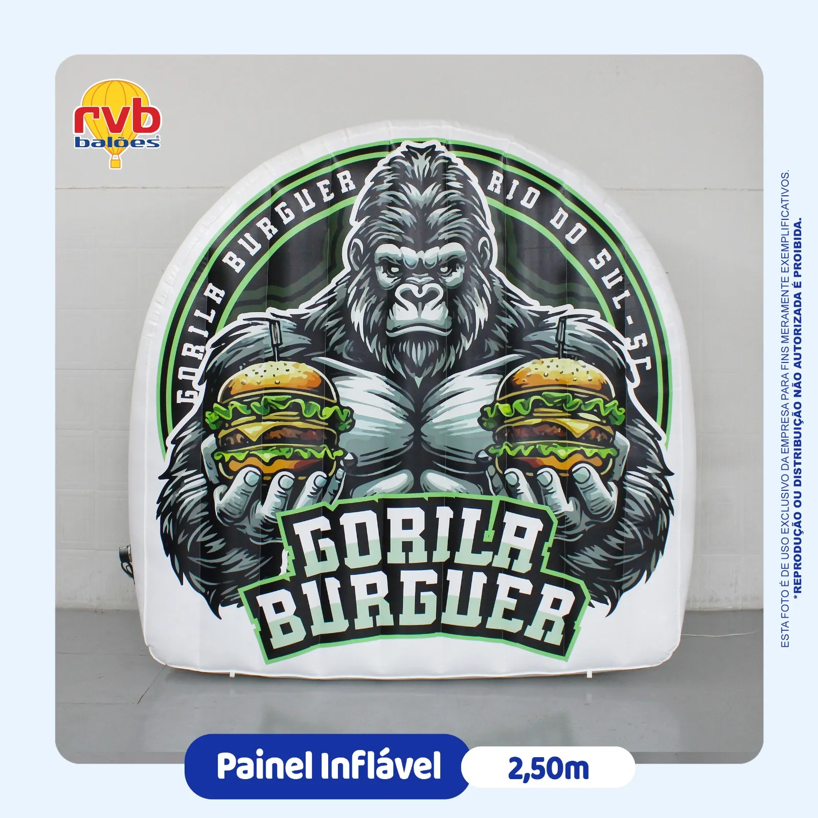 Painel Painel Inflavel Hamburguer Gorila Burguer