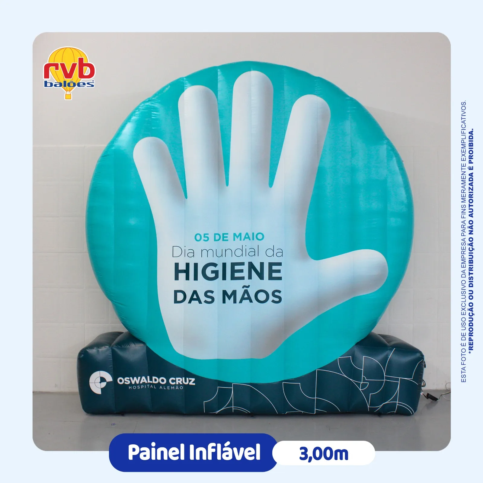 Painel Inflavel Saude Oswaldo Cruz