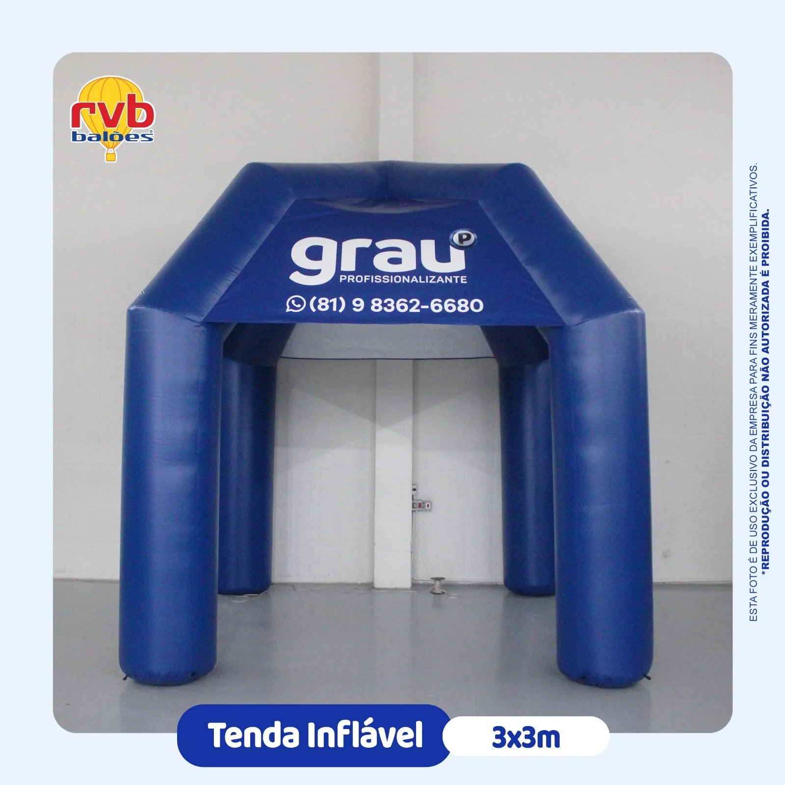 Tenda Inflavel Educação Grau