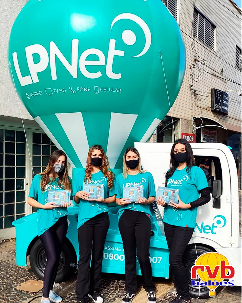 Bala O Inflavel Lpnet [internet E Telefonia] [telecomunicacoes] A Imagem Mostra Um Balao Inflavel Pr