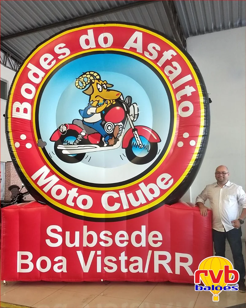 Logomarca Inflavel [bodes Do Asfalto] [moto Clube] [motociclismoassociacao] O Logotipo Mostra Um Inf