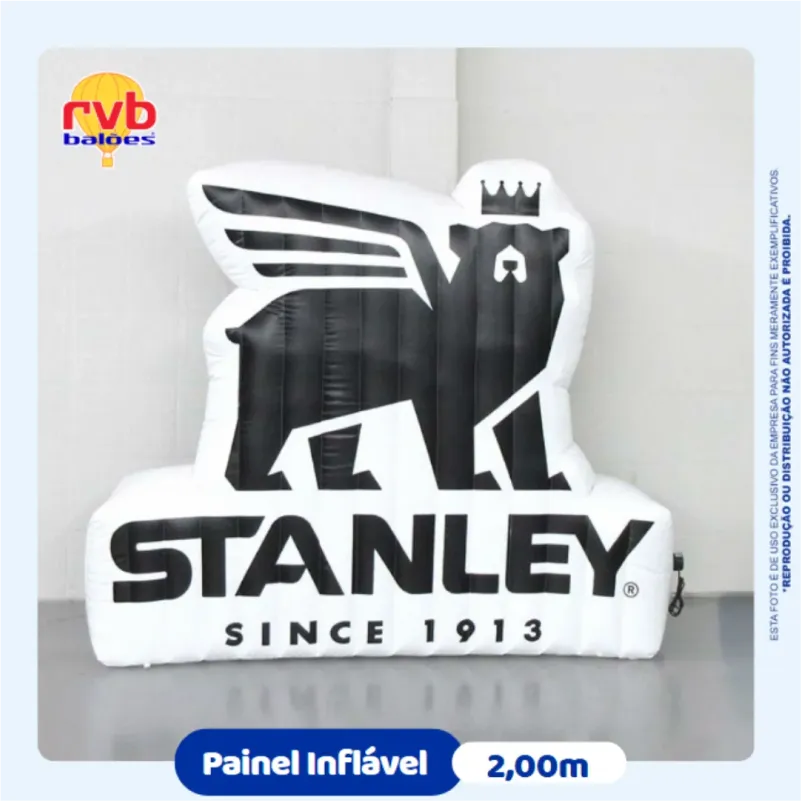 Logomarca Inflavel Stanley Garrafas Termicas Utilidades Domesticas