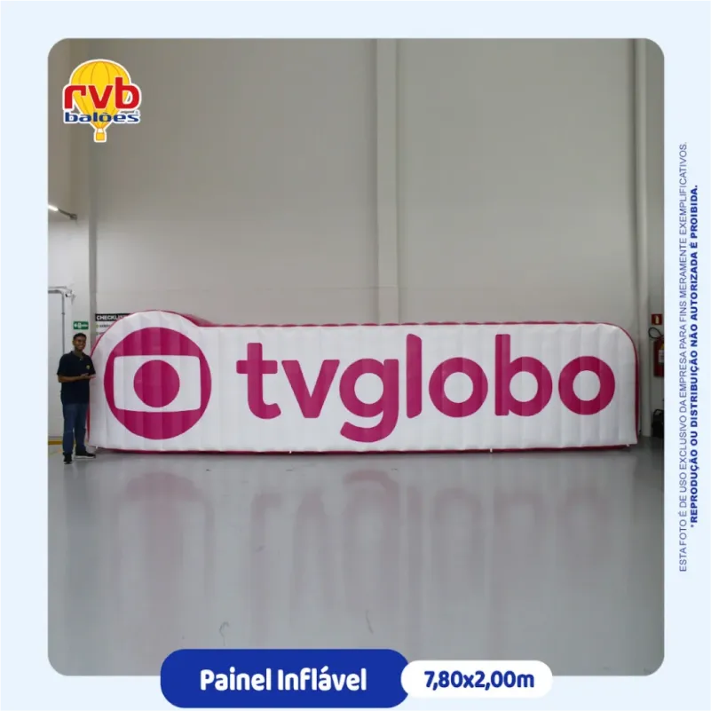 Logomarca Inflavel Tv Globo Painel Inflavel Comunicacao