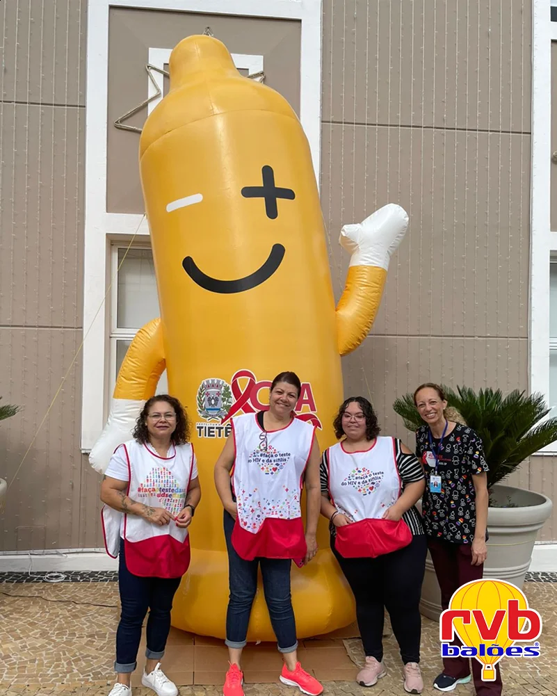 Mascote Inflavel [apae Tiete] [mascote Inflavel] [saudeassistencia Social] A Imagem Mostra Um Mascot