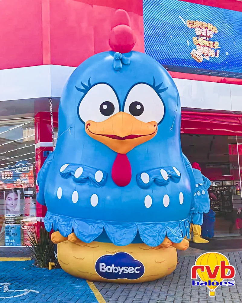 Mascote Inflavel [babysec] [mascote Inflavel] [higiene Infantil] A Imagem Mostra Um Mascote Inflavel