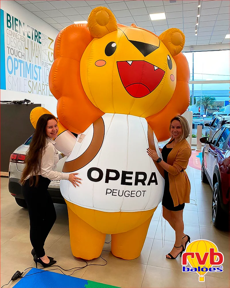 Mascote Inflavel Opera Peugeot [concessionaria] [automoveis] [automotivo] O Mascote Inflavel E Um Le