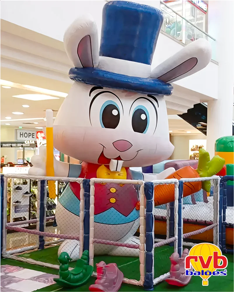 Mascote Inflavel [rvb Baloes] [mascote Inflavel Coelho] [decoracao Infantileventos] A Imagem Mostra 