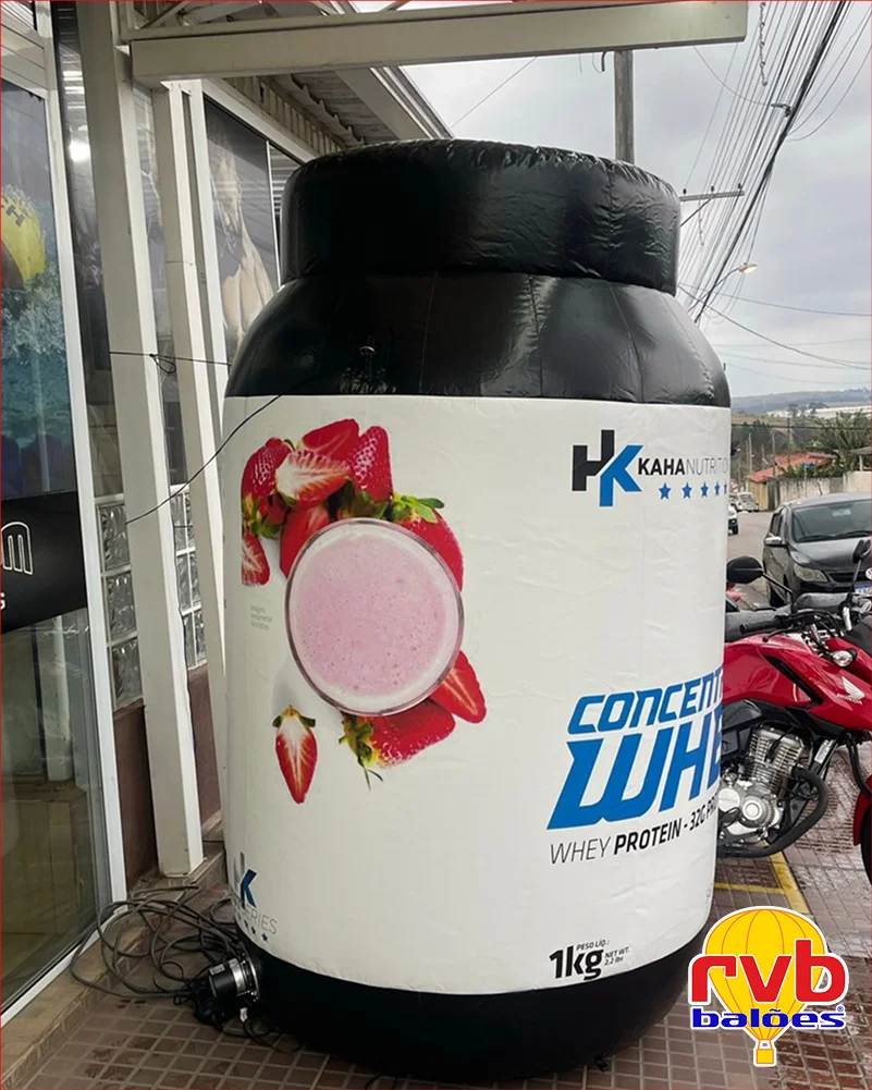 Pote Frasco Inflavel [kahan Nutri] [whey Protein Concentrado] [suplementos Alimentares]