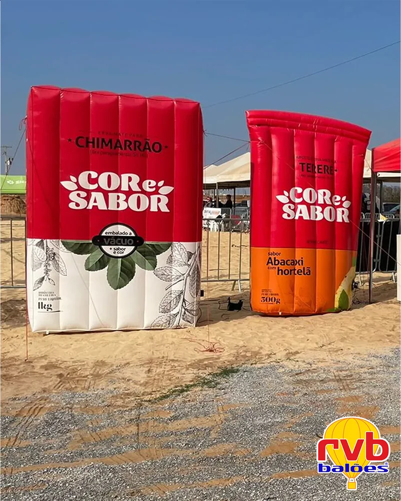 Saco Inflavel [cor E Sabor] [replicas Inflaveis De Embalagens De Erva Mate] [marketing Promocional]