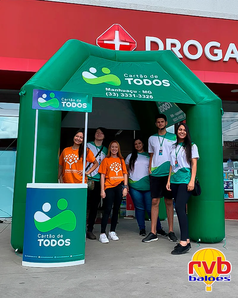 Tenda Inflavel [cartao De Todos] [tenda Inflavel Promocional] [saudebeneficios] A Imagem Mostra Uma
