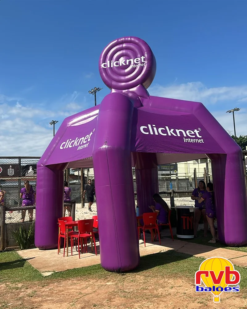 Tenda Inflavel [clicknet] [internet] [telecomunicacoes]