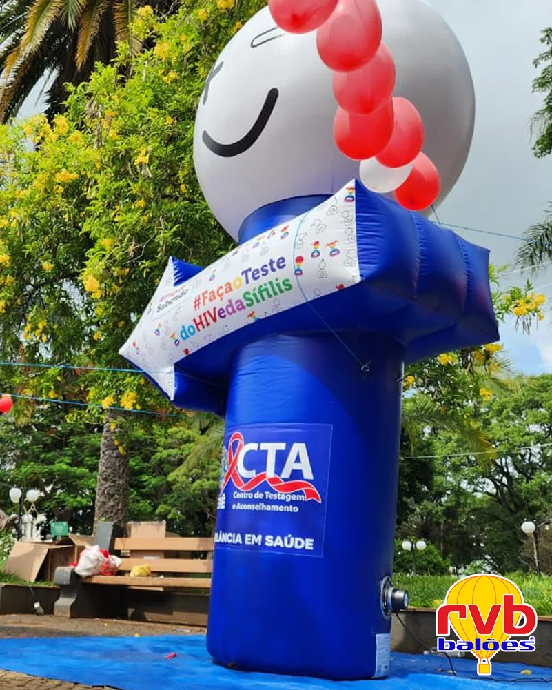 Totem Inflavel [cta Centro De Testagem E Aconselhamento] [campanha De Teste Hivsifilis] [saude Pub