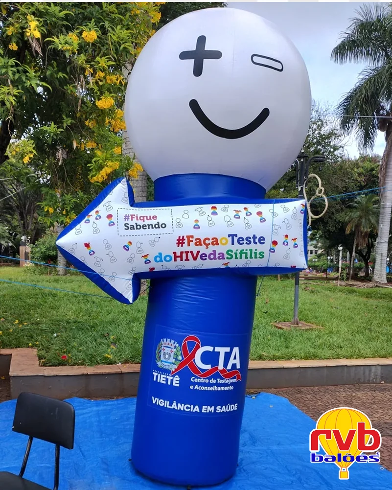 Totem Inflavel [cta Tiete] [totem Inflavel Para Campanha De Hivsifilis] [saude Publica] O Totem Apre