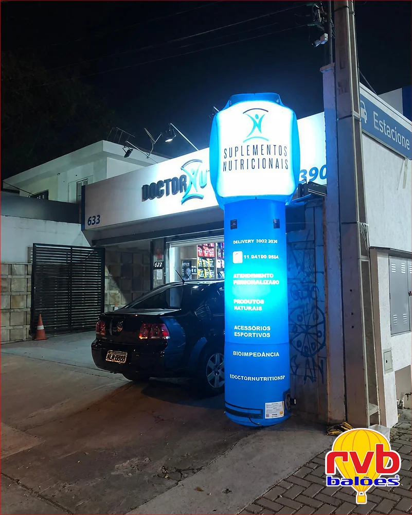 Totem Inflavel [doctor X] [suplementos Nutricionais] [nutricao Esportiva] O Totem Inflavel Iluminado