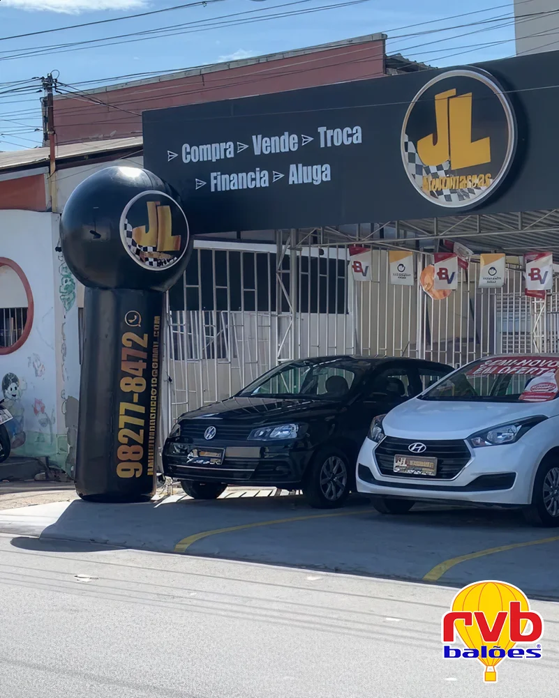 Totem Inflavel [jl Multimarcas] [totem Inflavel] [revenda De Veiculos] O Totem Inflavel Esta Instala