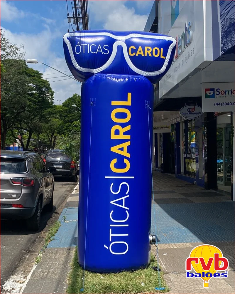 Totem Inflavel [oticas Carol] [oculosprodutos Oticos] [varejo Otico]
