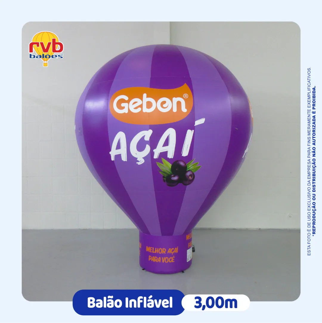 Balão Inflável De Açcai 3 Metros