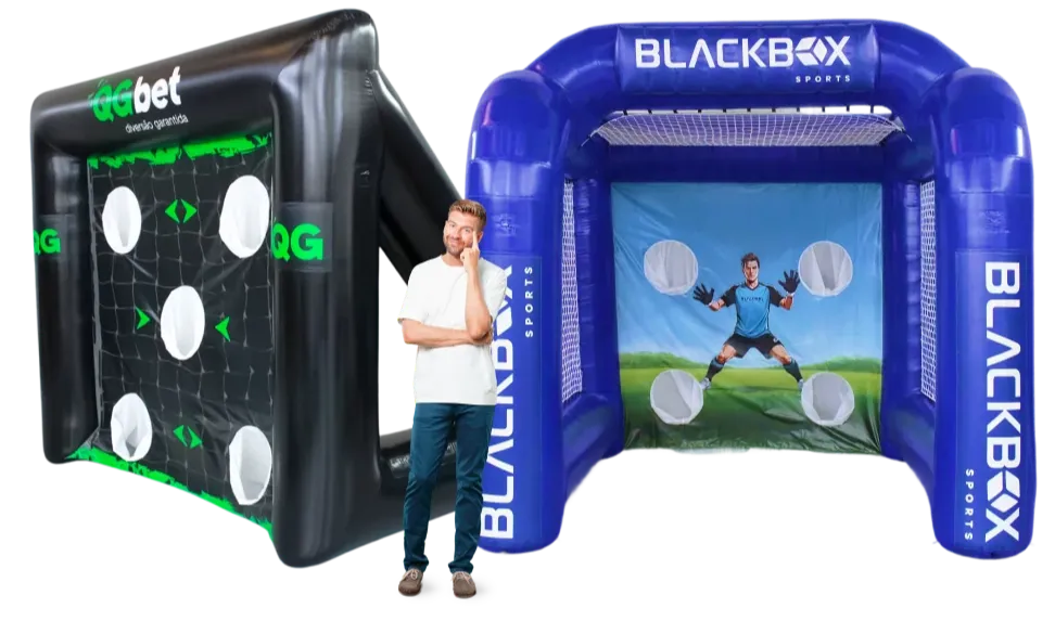 Chute A Gol Inflável Personalizado