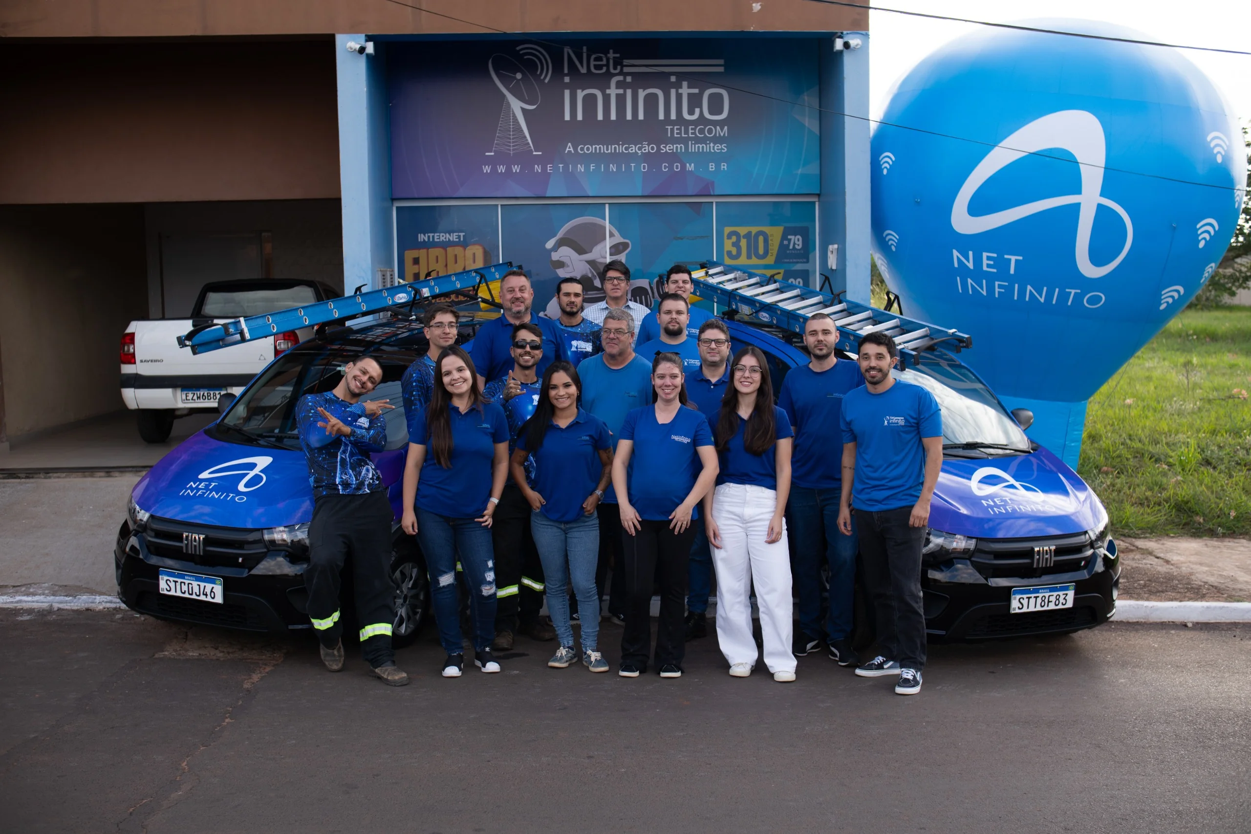 Balao Inflavel Net Infinito Telecom Telecomunicacoes