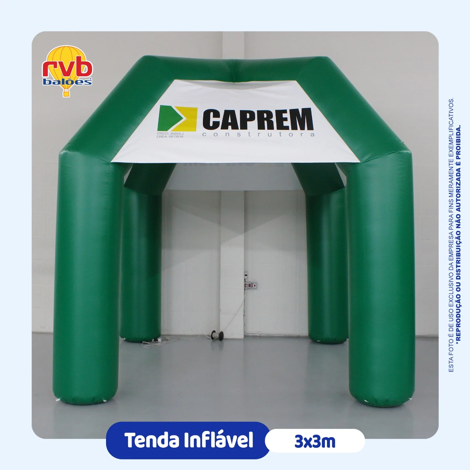 Tenda Inflavel Caprem Construtora Construcao