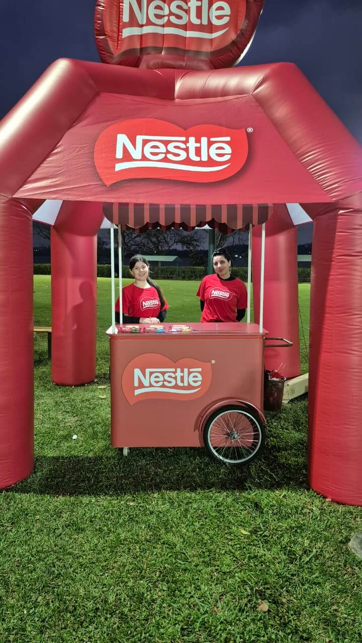 Tenda Inflável para Eventos Nestlé