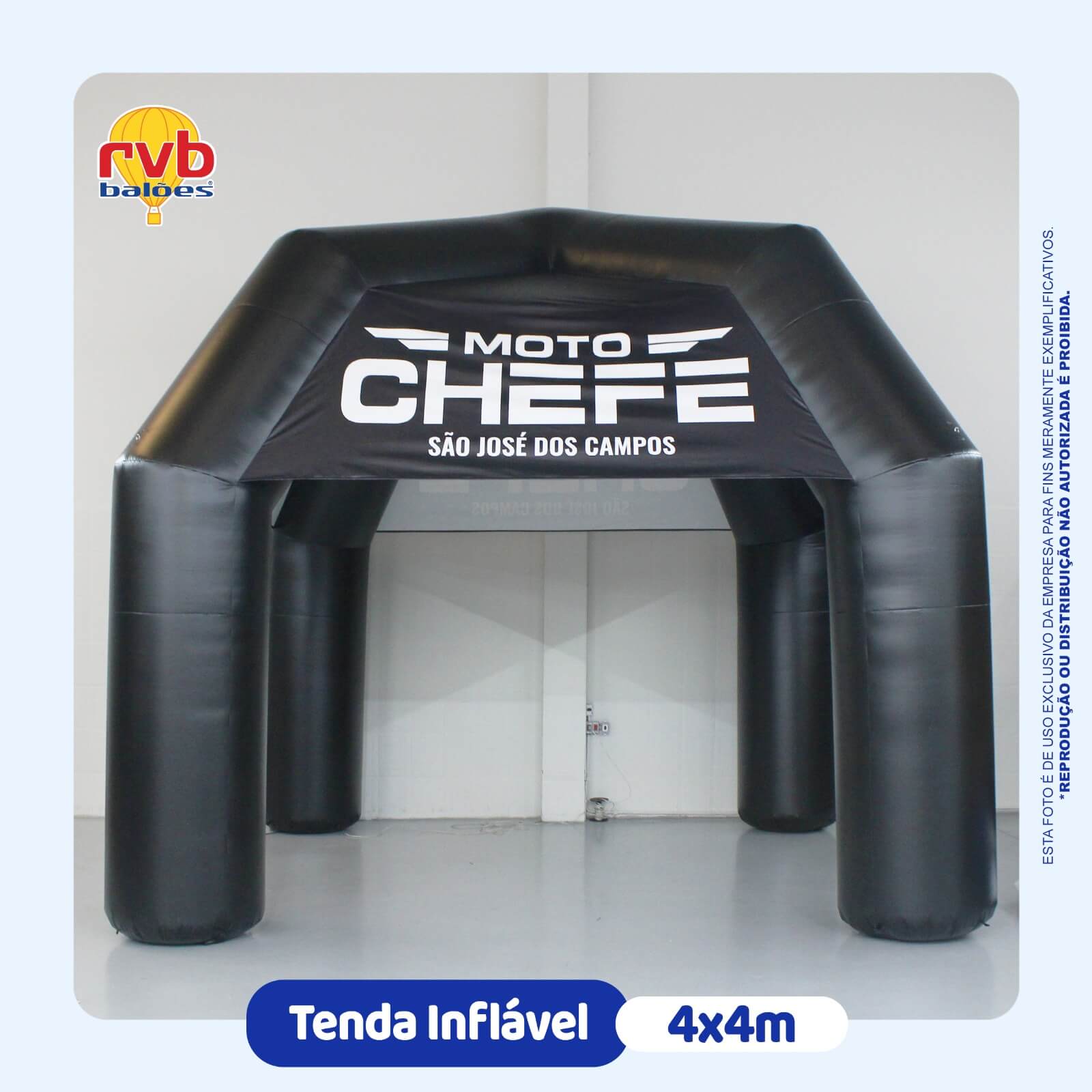 Tenda Inflável marca moto chefe