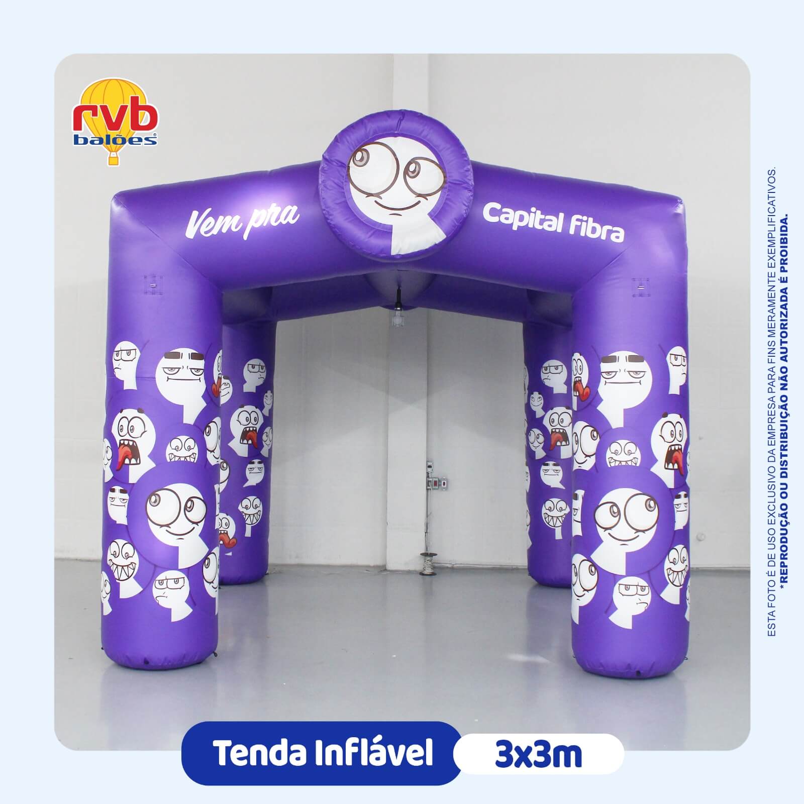 tenda inflável 3x3 marcas capital fibra