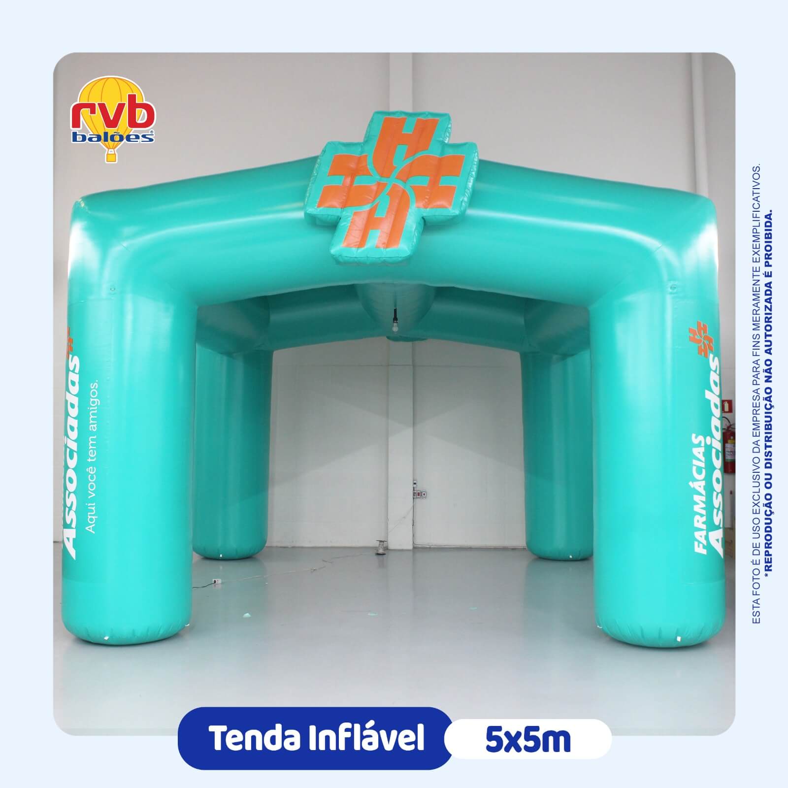 Tenda Inflável 5x5 farmácia