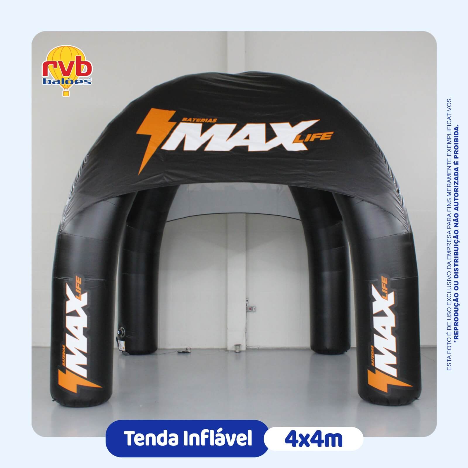tenda inflavel baterias max