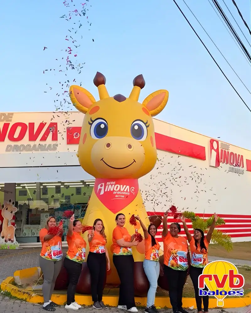 Girafa Inova Réplica Inflável