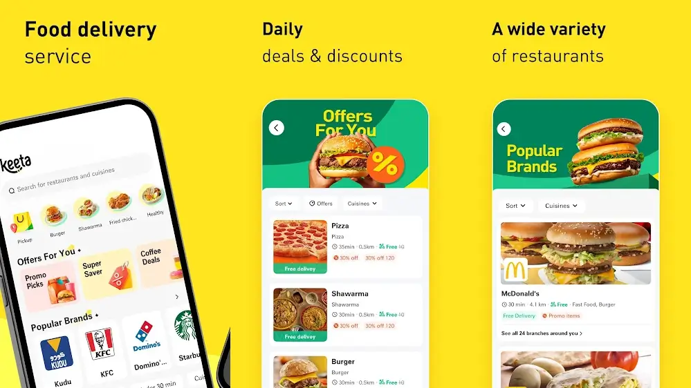 Interface aplicativo keeta