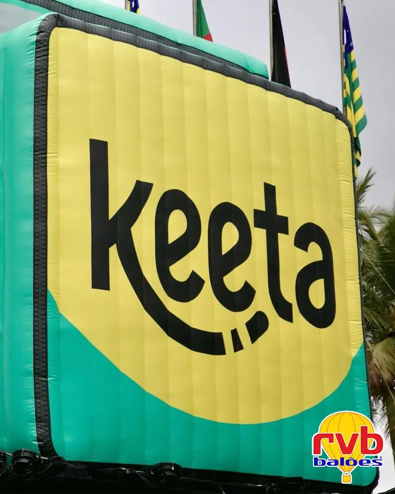Inflável keeta rvb baloes